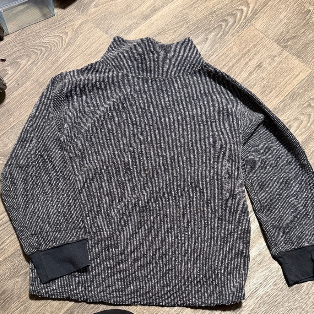 Nike Yoga Luxe Therma-Fit Textured Cover Up Black Sweater Pullover